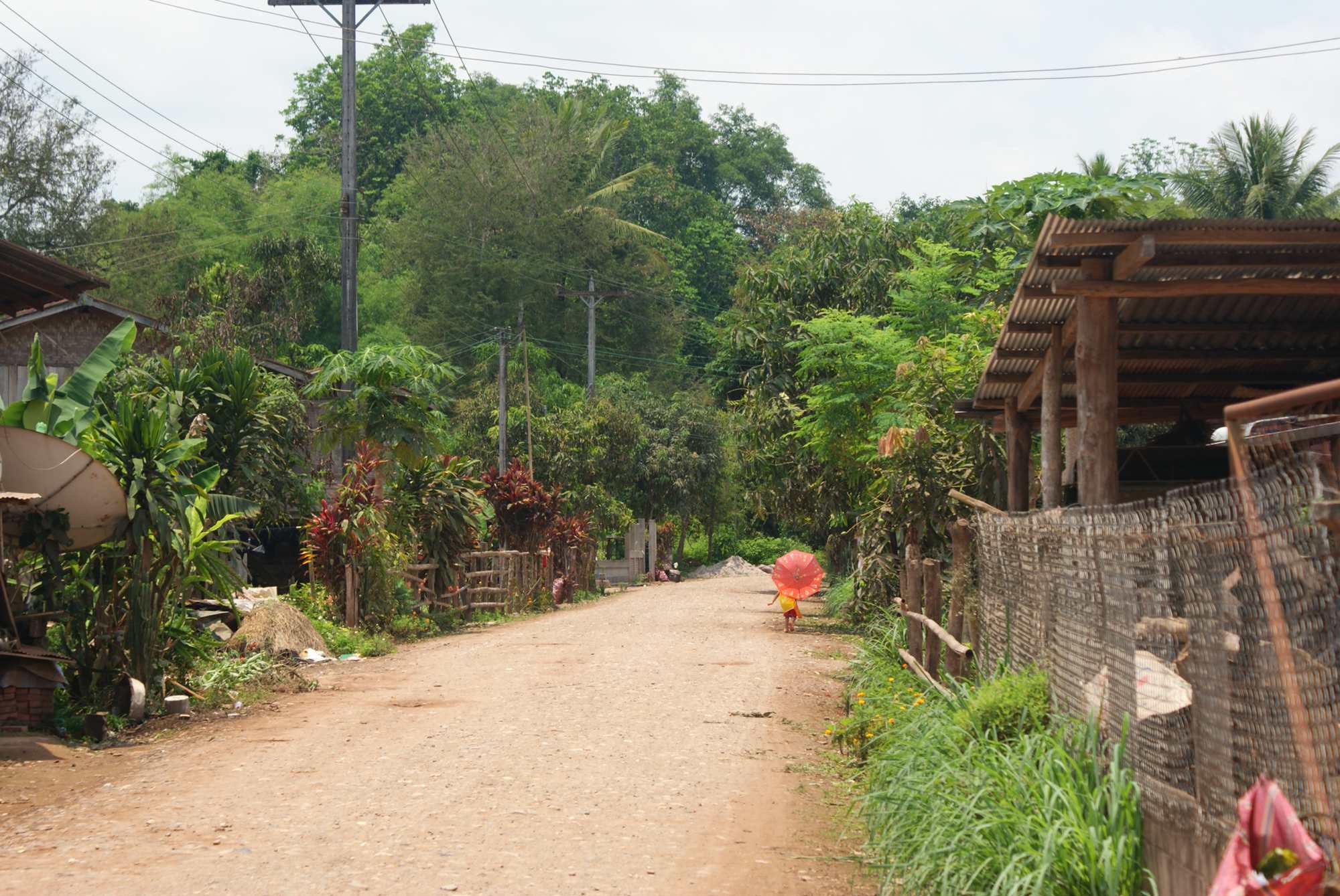 Passing nearby villages