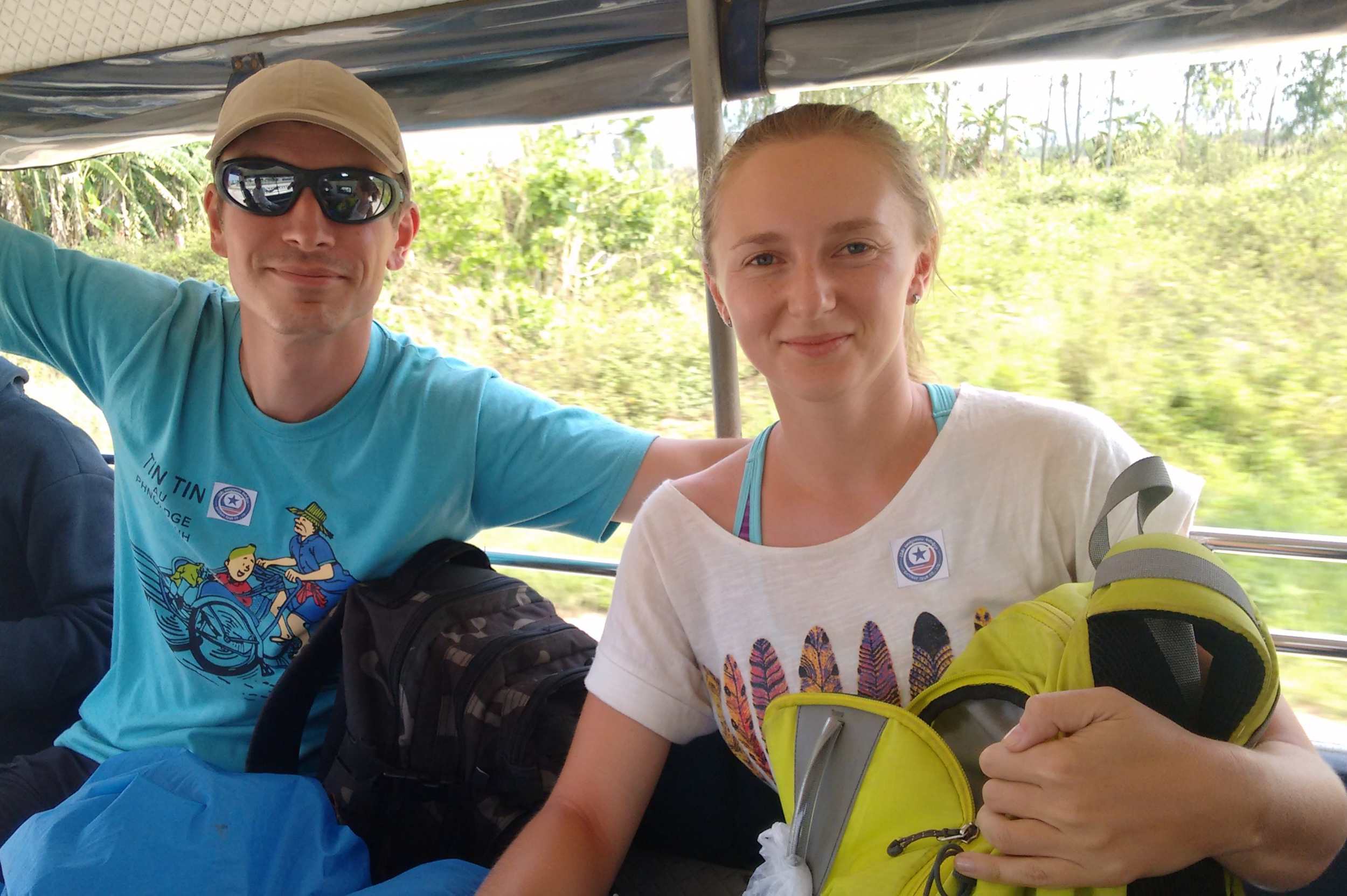 Tuk-tuk on the border with Thailand