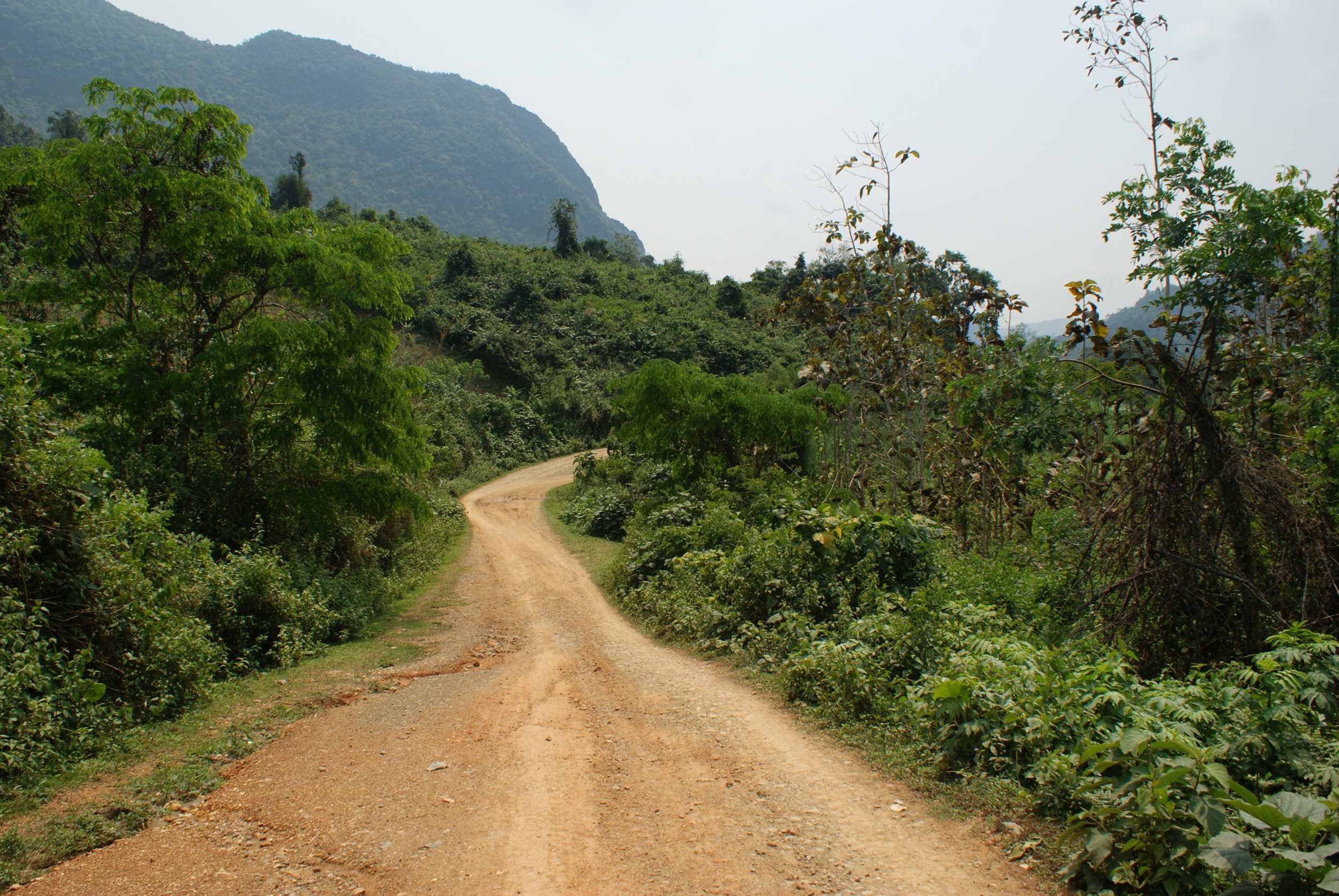 The road ahead, the only road to the next village