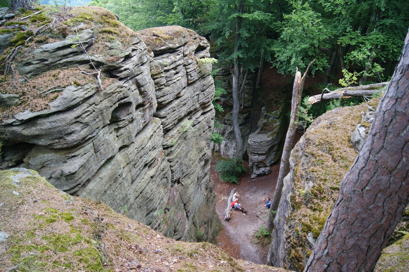 Część szlaku z Berdorf do Mullerthal