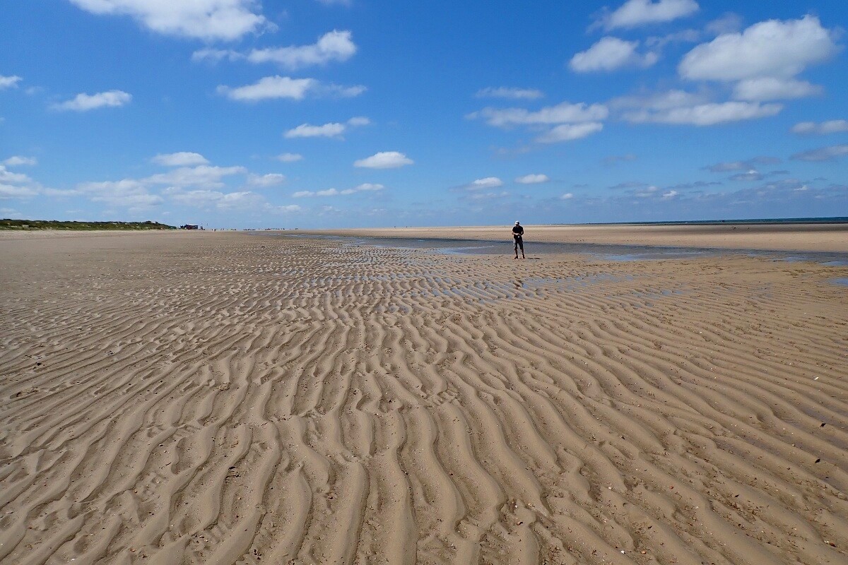 beach with wave pattern